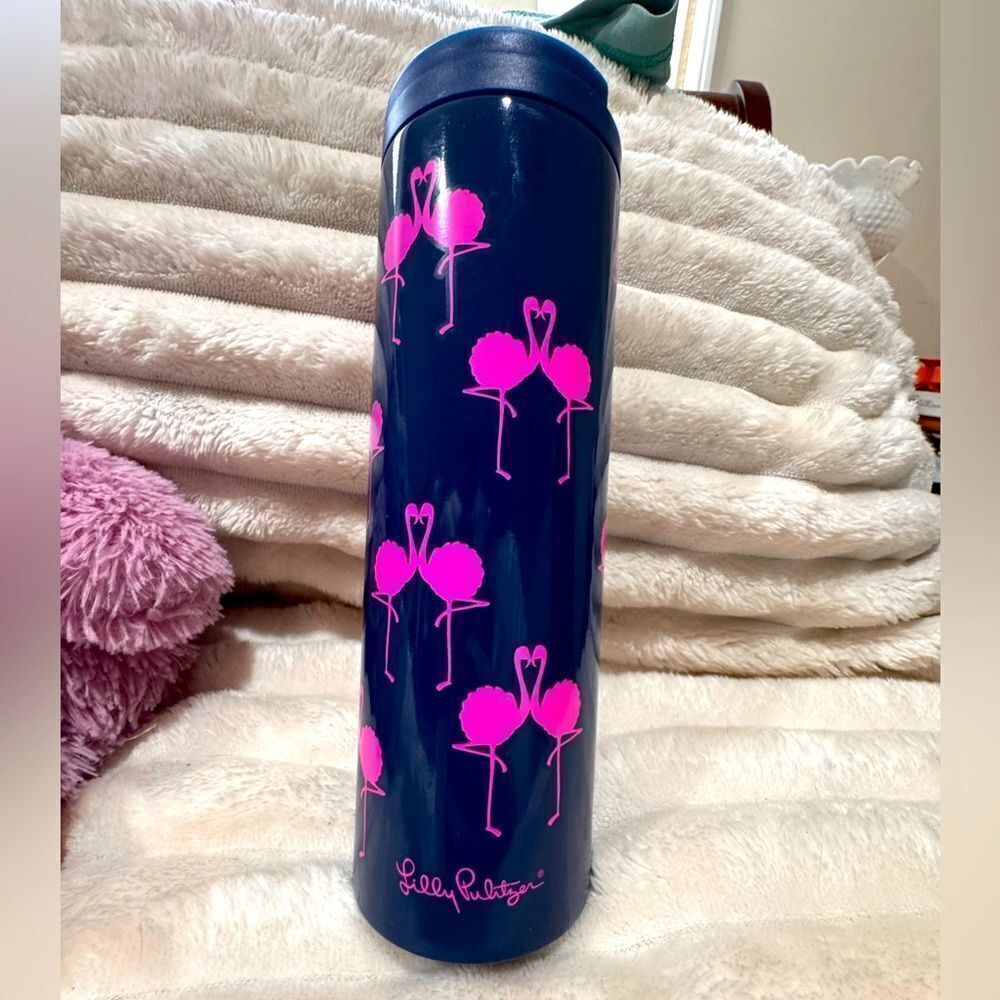 Like New! Lilly Pulitzer Flamingo Tumbler 🦩